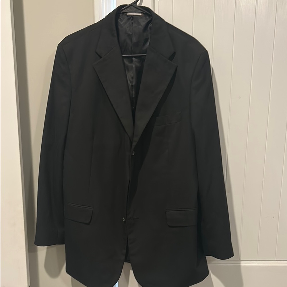 Merona Black Sport Coat with Notched Lapels